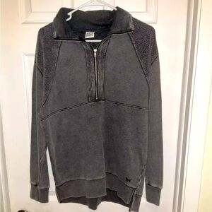 Victoria's Secret Pink Sweatshirt Half Zip Pullover Fleece Sweater‎ Size XS/ XP